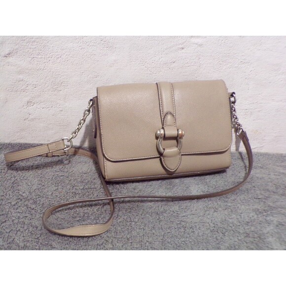 Chaps Lite Brown Magnet Closure w/Gold Accents Purse - Picture 1 of 6